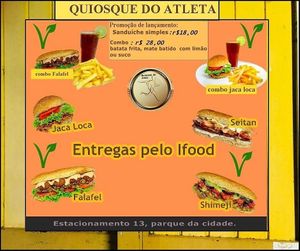 From fb page at Quiosque do Atleta in Brasilia