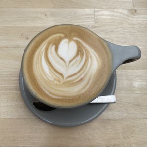 Maple latte with oat milk at Parakeet Cafe in La Jolla