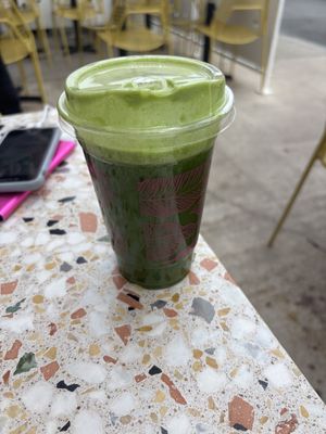 Green juicee  at Parakeet Cafe in La Jolla