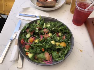 Kale salad at Parakeet Cafe in La Jolla