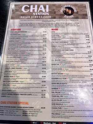   at Chai Station - Vegetarian Indian in Chester