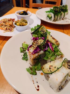 Vegan sushi at Delica Mitsu Campanero  in Guanajuato