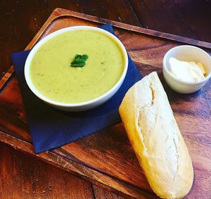 Minted Pea Soup at Joro Vegan Eatery in Birkenhead