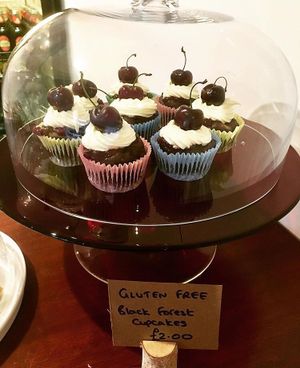 Gluten Free Black Forest Cupcakes at Joro Vegan Eatery in Birkenhead