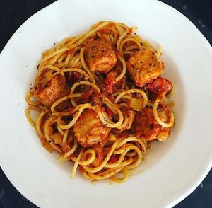 Spaghetti & Meatballs at Joro Vegan Eatery in Birkenhead
