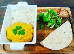 Banana, Coconut & Sweet Potato Curry at Joro Vegan Eatery in Birkenhead