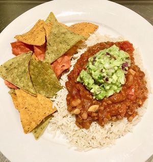 Chilli Sin Carne at Joro Vegan Eatery in Birkenhead