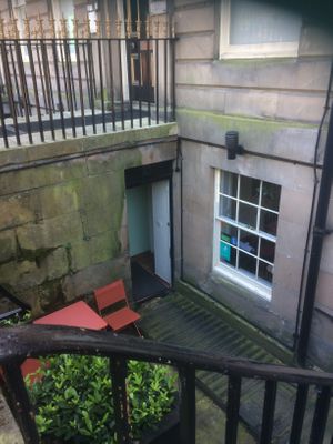 Front courtyard  at Joro Vegan Eatery in Birkenhead