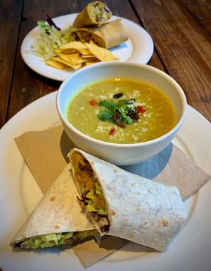 Soup & a Wrap at Joro Vegan Eatery in Birkenhead