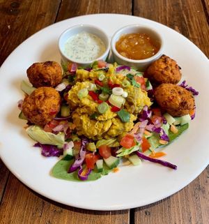 Indian Summer Salad at Joro Vegan Eatery in Birkenhead