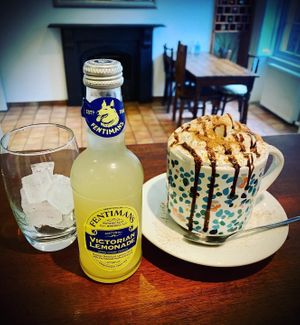 Fentimans & Hot Chocolate at Joro Vegan Eatery in Birkenhead