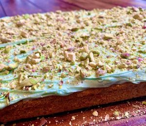 Carrot & Pistachio Cake at Joro Vegan Eatery in Birkenhead