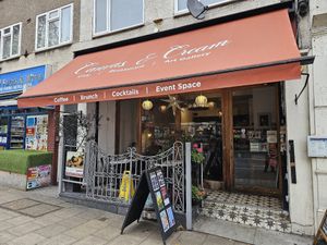 Outside at Canvas & Cream in South East London