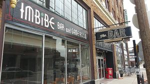 Outside at Imbibe Bar in Indianapolis