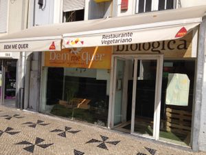 Outside  at Bem-Me-Quer in Lisbon