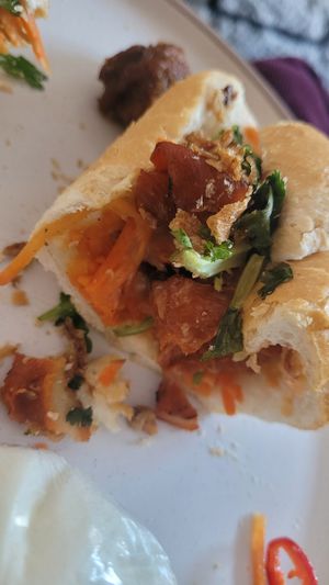 Vegan Pork Char Siu Banh Mi at Le Vietnam Cafe in Perth