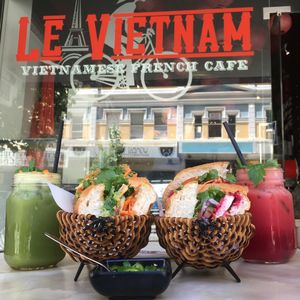 Vegan lover and avocado bacon sandwich  at Le Vietnam Cafe in Perth