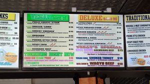 Entire column for vegan options at Le Vietnam Cafe in Perth