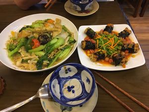 Fried noodles  at Man Tu Vegan - District 1 in Ho Chi Minh City