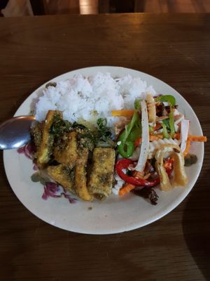Lemongrass tofu at Man Tu Vegan - District 1 in Ho Chi Minh City