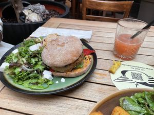 Vegan burger  at Mosquito Coast in Ghent