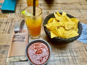 Nacho's with tomato salsa at Mosquito Coast in Ghent