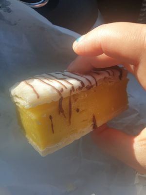 Vegan vanilla slice at Simply Gluten Free in Mentone