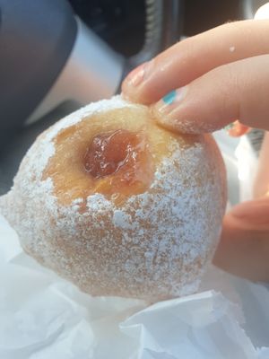 Vegan jam donut at Simply Gluten Free in Mentone