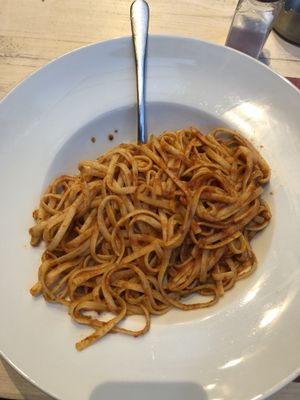 Pasta Napoli at Miam Miam in Ioannina