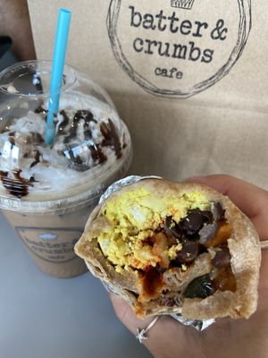 Breakfast burrito  at Batter & Crumbs in Philadelphia