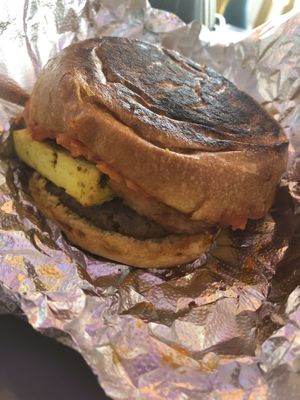 Breakfast sammie  at Batter & Crumbs in Philadelphia