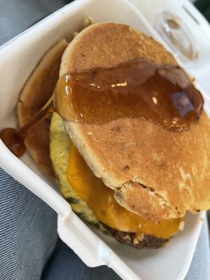 Pancake sandwiche  at Batter & Crumbs in Philadelphia