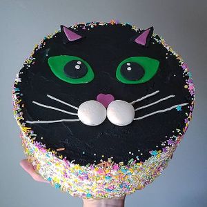 Cat Face Cake at Batter & Crumbs in Philadelphia