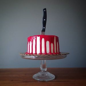 Bloody Knife Cake at Batter & Crumbs in Philadelphia