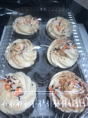 Chocolate Pumpkin Cupcakes at Batter & Crumbs in Philadelphia