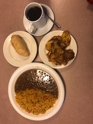 Yellow rice & beans
Pastel de yuca
Tostones at Liliana's Colombian Restaurant & Bakery in Jacksonville