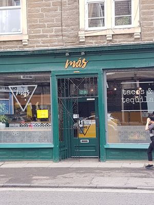 The view from across the road at Mas in Dundee