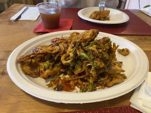 Bread pakora, best thing on the menu!  at The Red Dot Kitchen in Wurtsboro