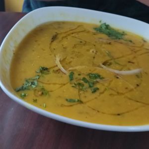 Split pea soup with caramelized onion at The Red Dot Kitchen in Wurtsboro