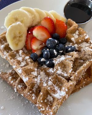 Waffles at The Red Dot Kitchen in Wurtsboro