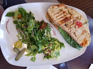 Yummy Vegan Blatt sandwich!!  at The Red Dot Kitchen in Wurtsboro