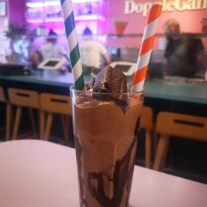 Brownie Milkshake at DoppleGanger in Cambridge