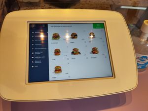 Ordering tablet at DoppleGanger in Cambridge