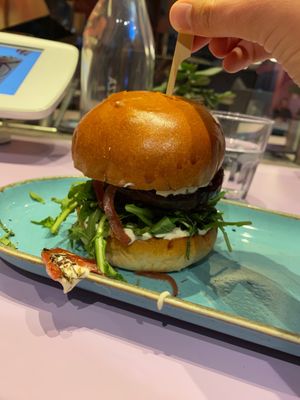 nottolenghi burger at DoppleGanger in Cambridge
