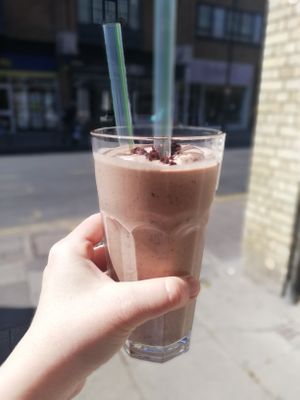 New amazing salted caramel shakes!  at DoppleGanger in Cambridge