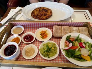 Vegan breakfast at  Cafe Landwer in Vaughan