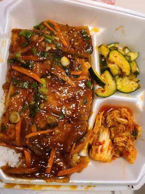 Tofu bulgogi at Seoul USA Korean Restaurant in Salina