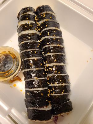 Vegan sushi at Seoul USA Korean Restaurant in Salina