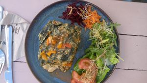 Vegane Lasagne at Wildwuchs in Neuruppin