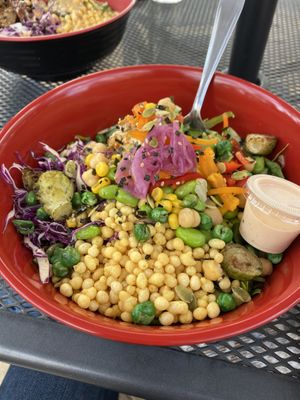 Veggie veggie bowl  at Old Abe & Co. in Rochester